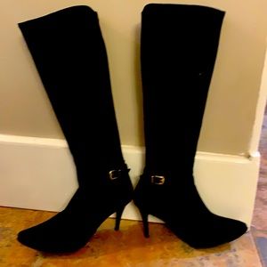 Sexy suede tall boots